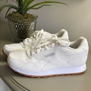 Reebok Women's White Sneakers with Brown Sole